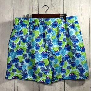 Sesame Street SeaWorld Busch Gardens Cookie Monster Swim Trunks XL Beach Resort